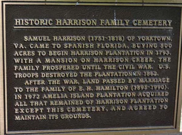 Harrison Cemetery Marker