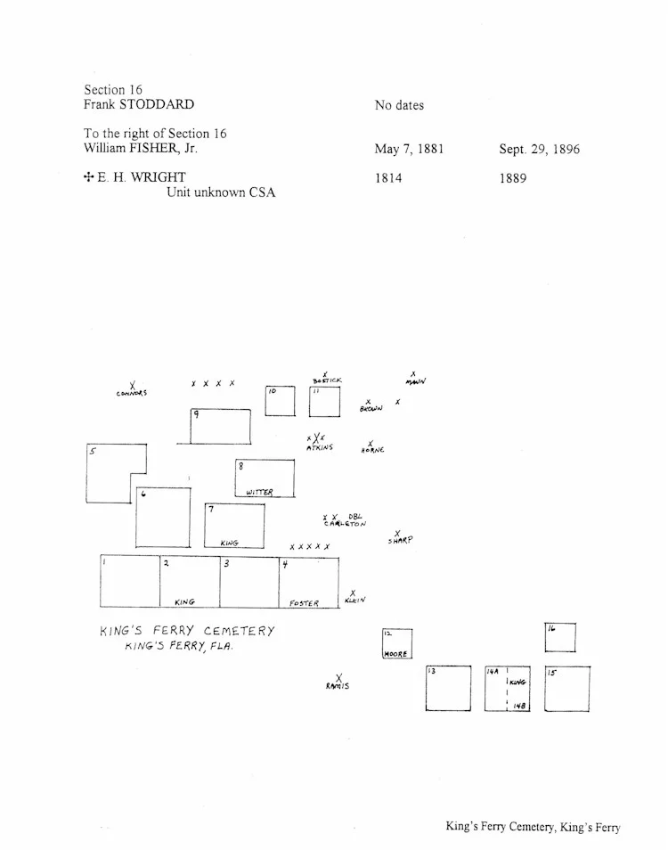 Kings Ferry Cemetery Layout