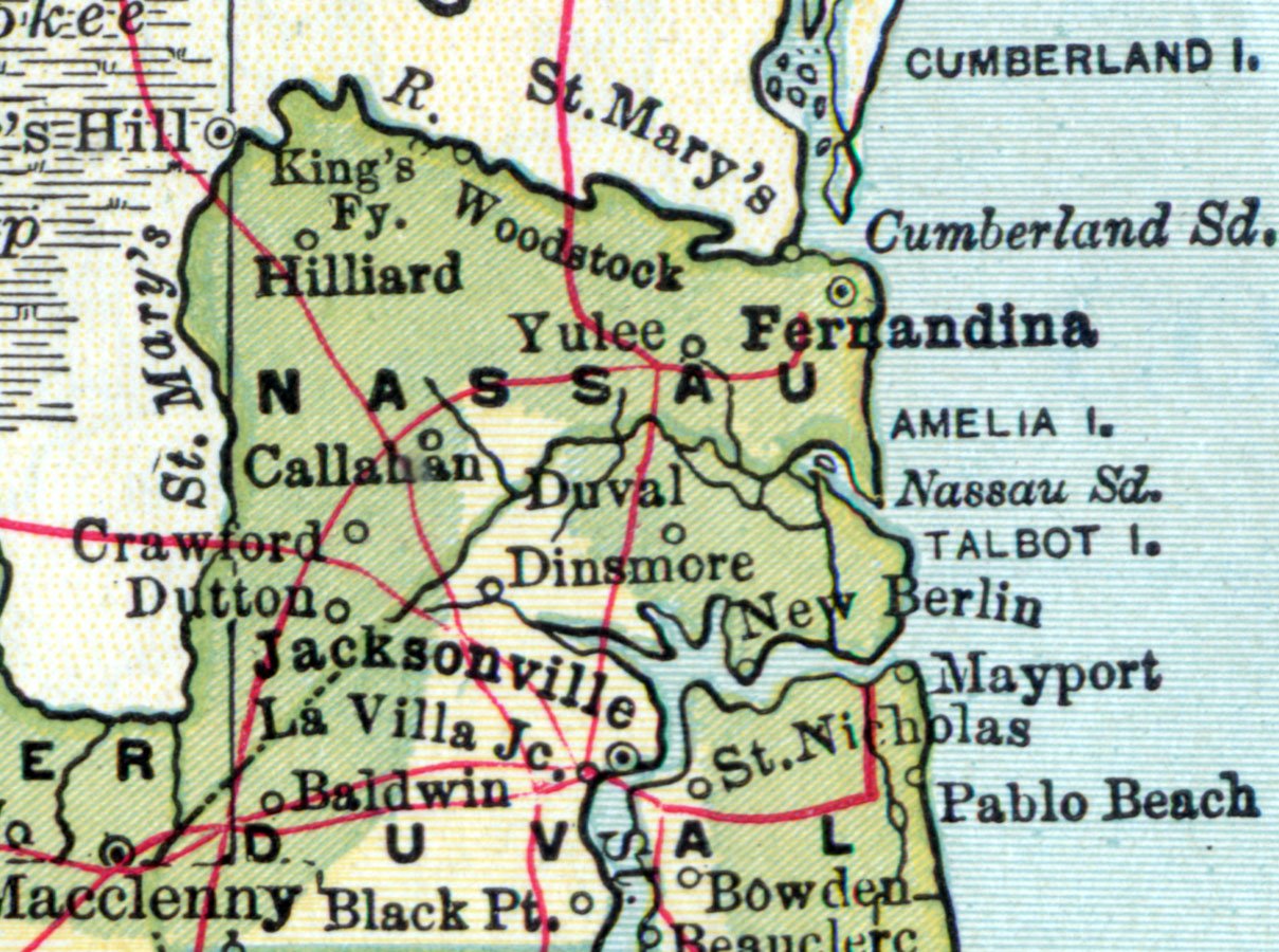 1907 Nassau County Map
