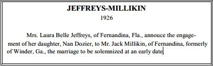 Page 58, Jeffreys-Millikin Engagement