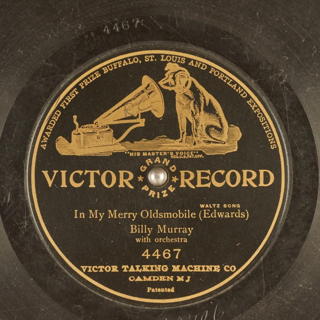 A photograph of an original 78 Victor Record